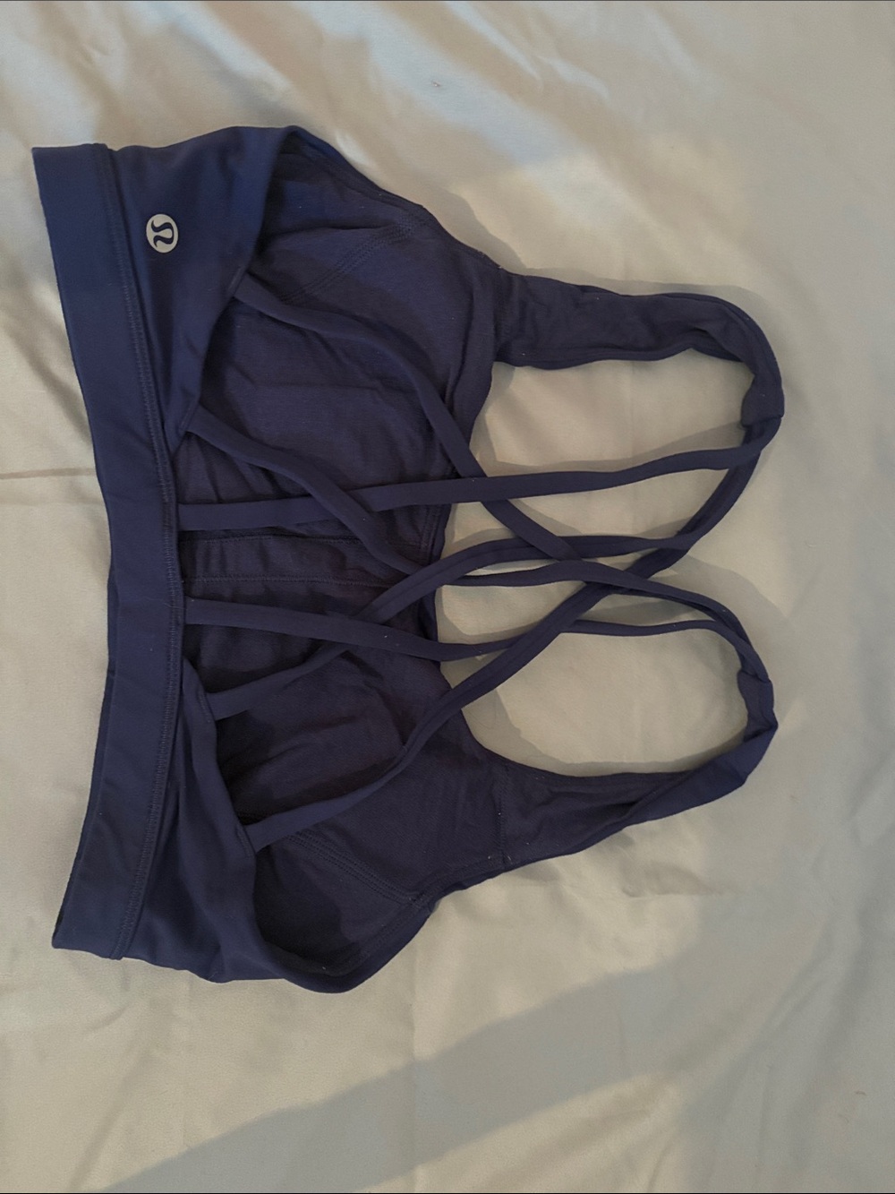 lululemon athletica Strappy Sports Bra in Navy Blue